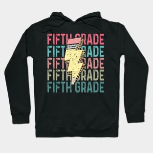 Fifth Grade Teacher Lightning Bolt Pencil Back To School Hoodie